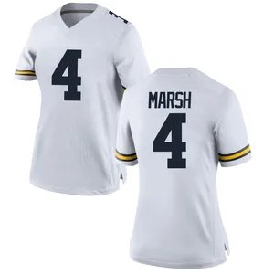 Andrew Marsh Michigan Wolverines Women's Replica Brand Jordan Football College Jersey - White