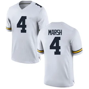 Andrew Marsh Michigan Wolverines Youth Replica Brand Jordan Football College Jersey - White