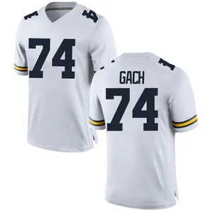 Avery Gach Michigan Wolverines Youth Game Brand Jordan Football College Jersey - White