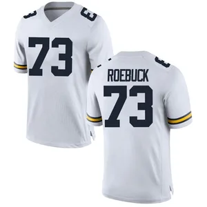 Ben Roebuck Michigan Wolverines Youth Replica Brand Jordan Football College Jersey - White