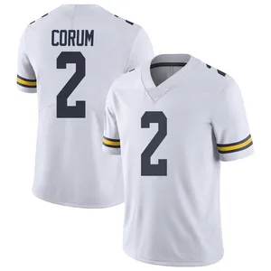 Blake Corum Michigan Wolverines Youth Limited Brand Jordan Football College Jersey - White