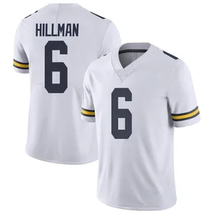 Brandyn Hillman Michigan Wolverines Men's Limited Brand Jordan Football College Jersey - White