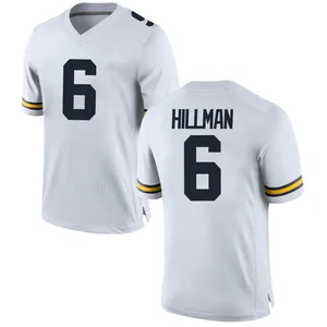 Brandyn Hillman Michigan Wolverines Men's Replica Brand Jordan Football College Jersey - White