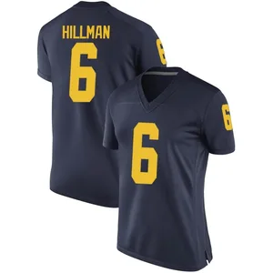 Brandyn Hillman Michigan Wolverines Women's Game Brand Jordan Football College Jersey - Navy