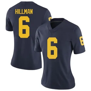 Brandyn Hillman Michigan Wolverines Women's Limited Brand Jordan Football College Jersey - Navy