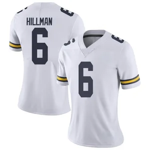 Brandyn Hillman Michigan Wolverines Women's Limited Brand Jordan Football College Jersey - White