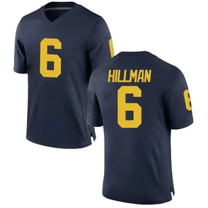 Brandyn Hillman Michigan Wolverines Youth Game Brand Jordan Football College Jersey - Navy