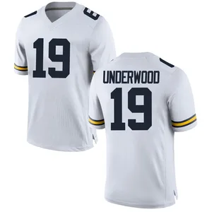 Bryce Underwood Michigan Wolverines Men's Replica Brand Jordan Football College Jersey - White