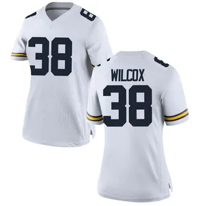 Bryce Wilcox Michigan Wolverines Women's Game Brand Jordan Football College Jersey - White