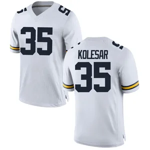 Caden Kolesar Michigan Wolverines Youth Game Brand Jordan Football College Jersey - White