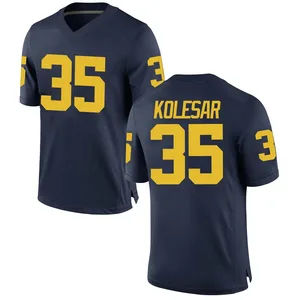 Caden Kolesar Michigan Wolverines Youth Replica Brand Jordan Football College Jersey - Navy