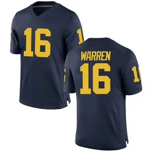 Davis Warren Michigan Wolverines Youth Game Brand Jordan Football College Jersey - Navy