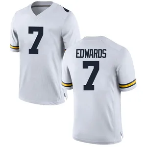 Donovan Edwards Michigan Wolverines Men's Replica Brand Jordan Football College Jersey - White