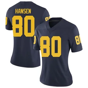 Hogan Hansen Michigan Wolverines Women's Limited Brand Jordan Football College Jersey - Navy