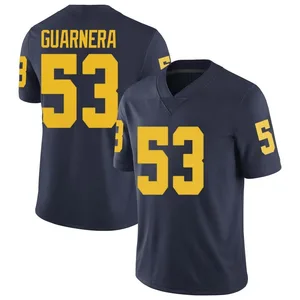 Jake Guarnera Michigan Wolverines Men's Limited Brand Jordan Football College Jersey - Navy