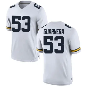 Jake Guarnera Michigan Wolverines Men's Replica Brand Jordan Football College Jersey - White