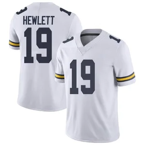 Jason Hewlett Michigan Wolverines Youth Limited Brand Jordan Football College Jersey - White