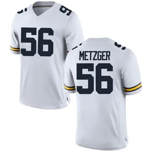 Joel Metzger Michigan Wolverines Youth Game Brand Jordan Football College Jersey - White