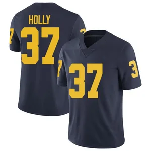 Julius Holly Michigan Wolverines Men's Limited Brand Jordan Football College Jersey - Navy