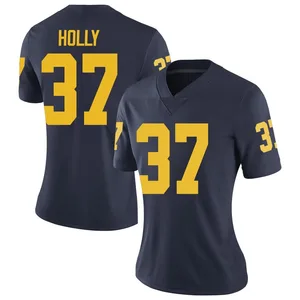 Julius Holly Michigan Wolverines Women's Limited Brand Jordan Football College Jersey - Navy