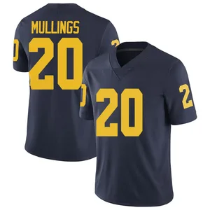 Kalel Mullings Michigan Wolverines Men's Limited Football College Jersey - Navy