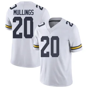 Kalel Mullings Michigan Wolverines Men's Limited Football College Jersey - White