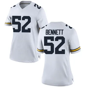 Kechaun Bennett Michigan Wolverines Women's Replica Brand Jordan Football College Jersey - White