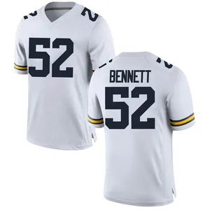 Kechaun Bennett Michigan Wolverines Youth Replica Brand Jordan Football College Jersey - White