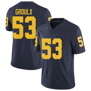 Liam Groulx Michigan Wolverines Youth Limited Brand Jordan Football College Jersey - Navy