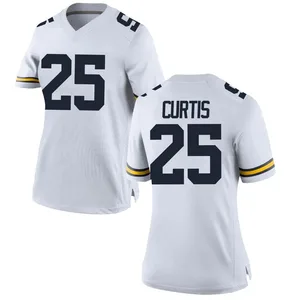 Mason Curtis Michigan Wolverines Women's Replica Brand Jordan Football College Jersey - White