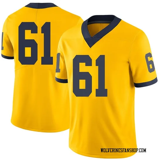 yellow michigan jersey