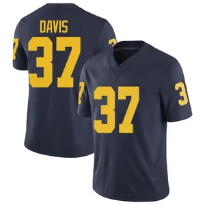 Micah Davis Michigan Wolverines Men's Limited Football College Jersey - Navy