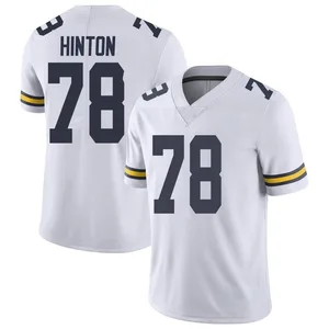Myles Hinton Michigan Wolverines Men's Limited Football College Jersey - White