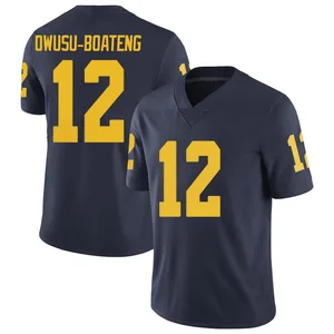 Nathaniel Owusu-Boateng Michigan Wolverines Youth Limited Brand Jordan Football College Jersey - Navy