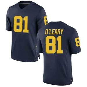 Peyton O'Leary Michigan Wolverines Men's Replica Brand Jordan Football College Jersey - Navy