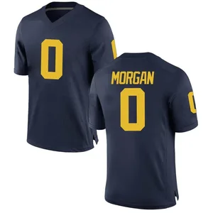 Semaj Morgan Michigan Wolverines Youth Game Brand Jordan Football College Jersey - Navy