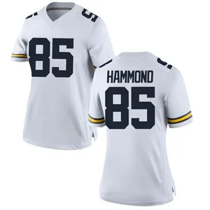 Ted Hammond Michigan Wolverines Women's Game Brand Jordan Football College Jersey - White