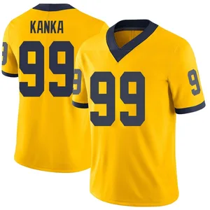Youth Bobby Kanka Michigan Wolverines Youth Limited Brand Jordan Maize Football College Jersey