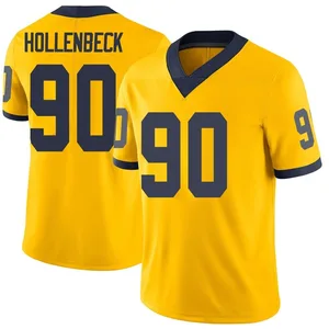 Youth Hudson Hollenbeck Michigan Wolverines Youth Limited Brand Jordan Maize Football College Jersey