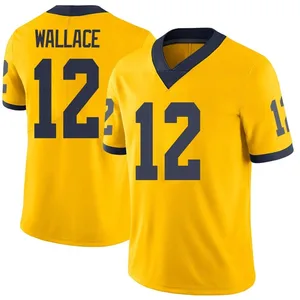 Youth Josh Wallace Michigan Wolverines Youth Limited Brand Jordan Maize Football College Jersey