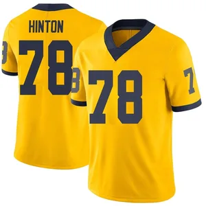 Youth Myles Hinton Michigan Wolverines Youth Limited Maize Football College Jersey